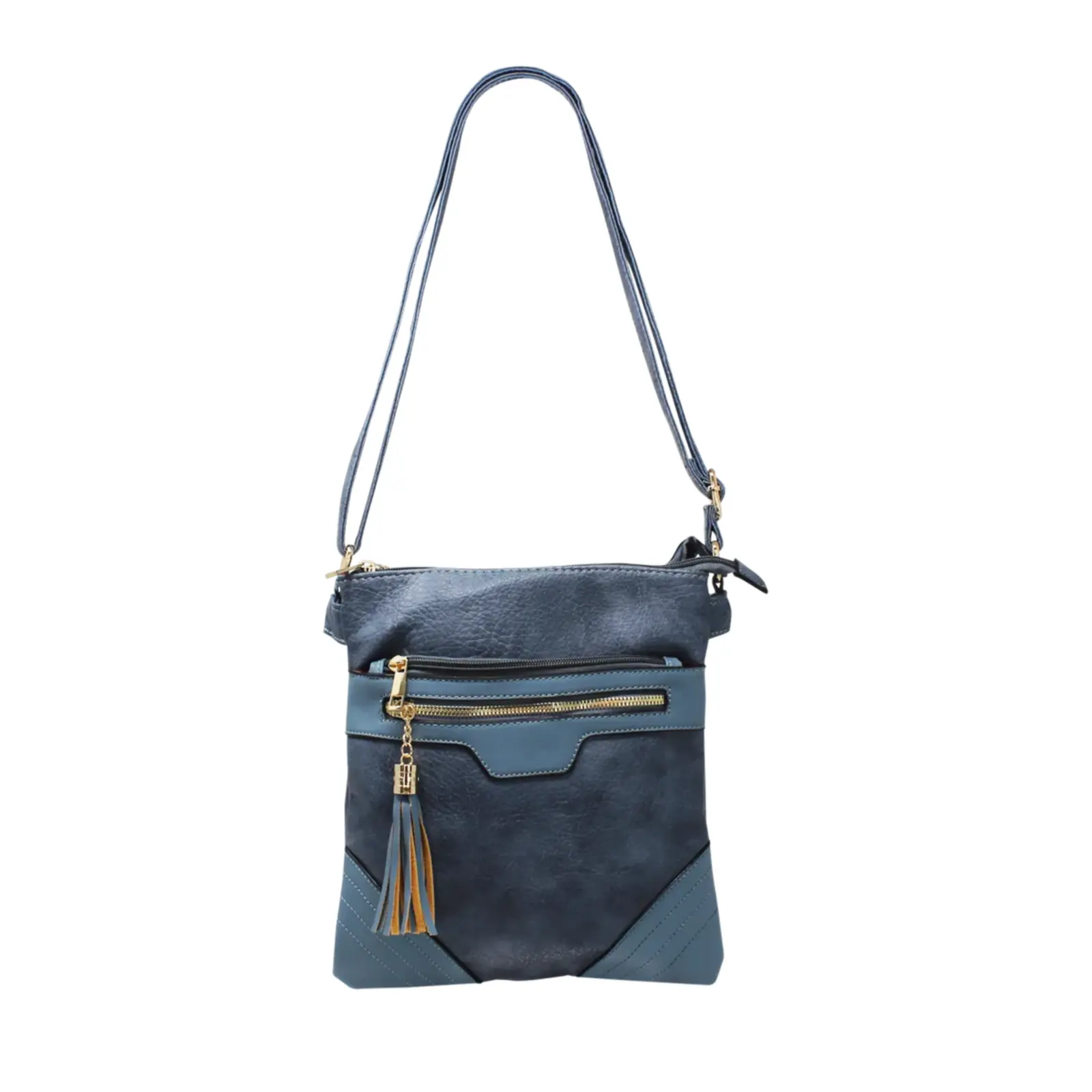 Duo-Compartment Crossbody with Tassel - Image 11