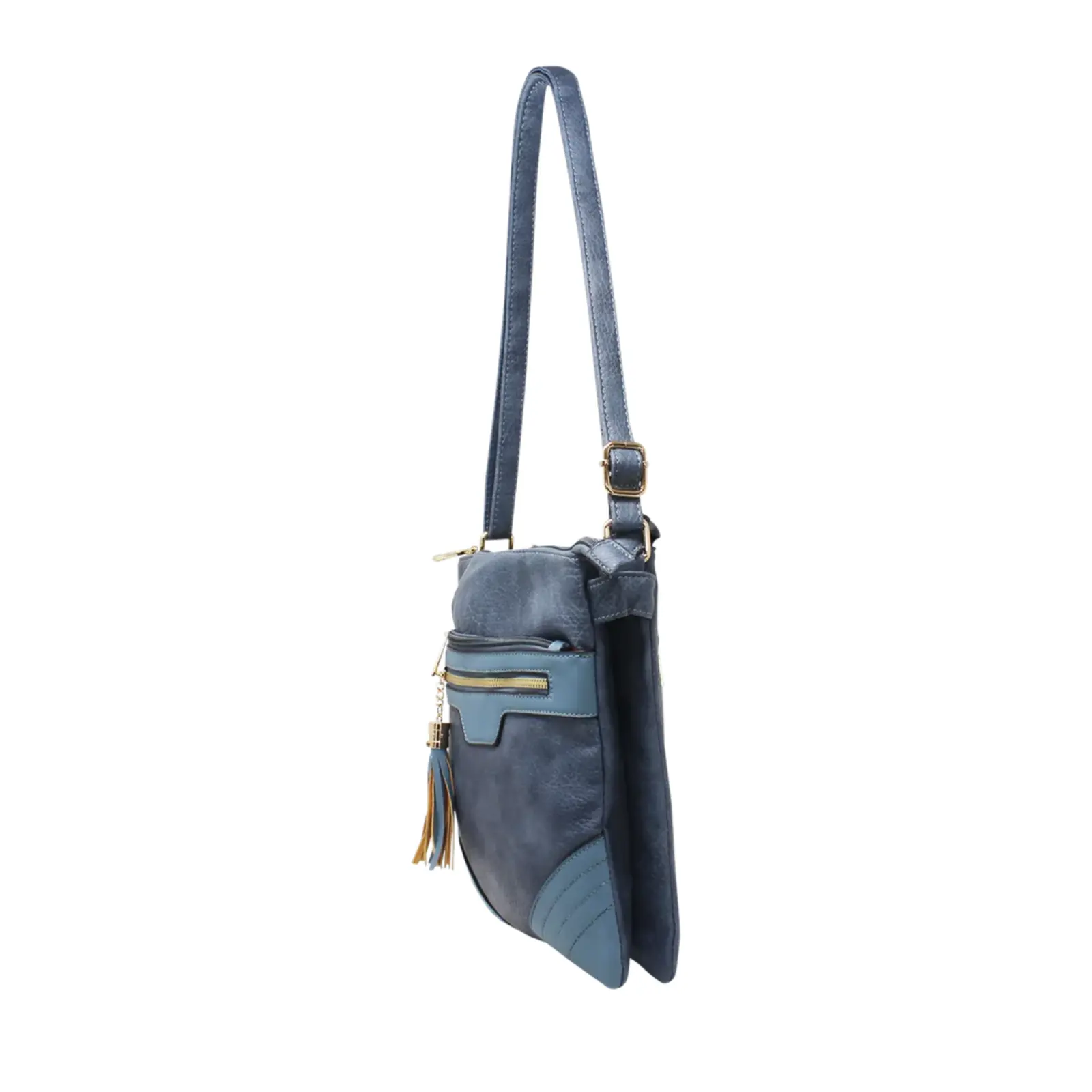 Duo-Compartment Crossbody with Tassel - Image 12