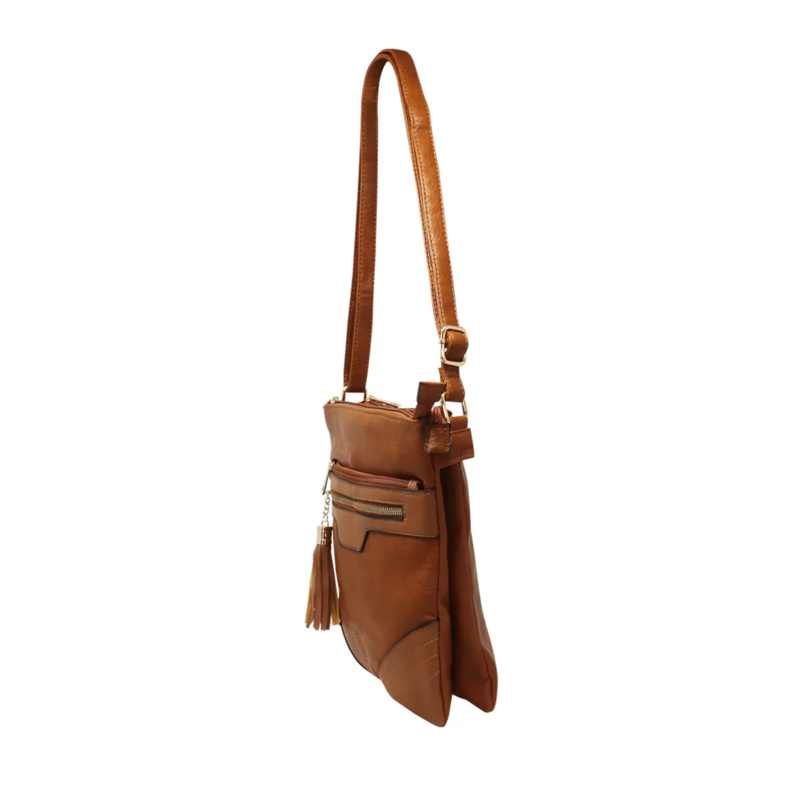 Duo-Compartment Crossbody with Tassel - Image 6