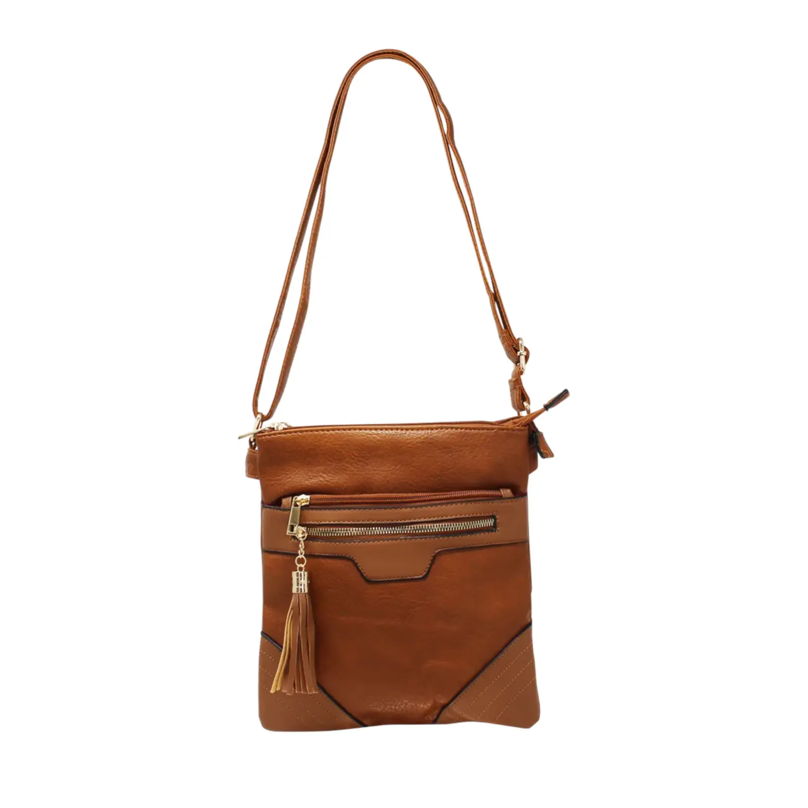 Duo-Compartment Crossbody with Tassel - Image 5