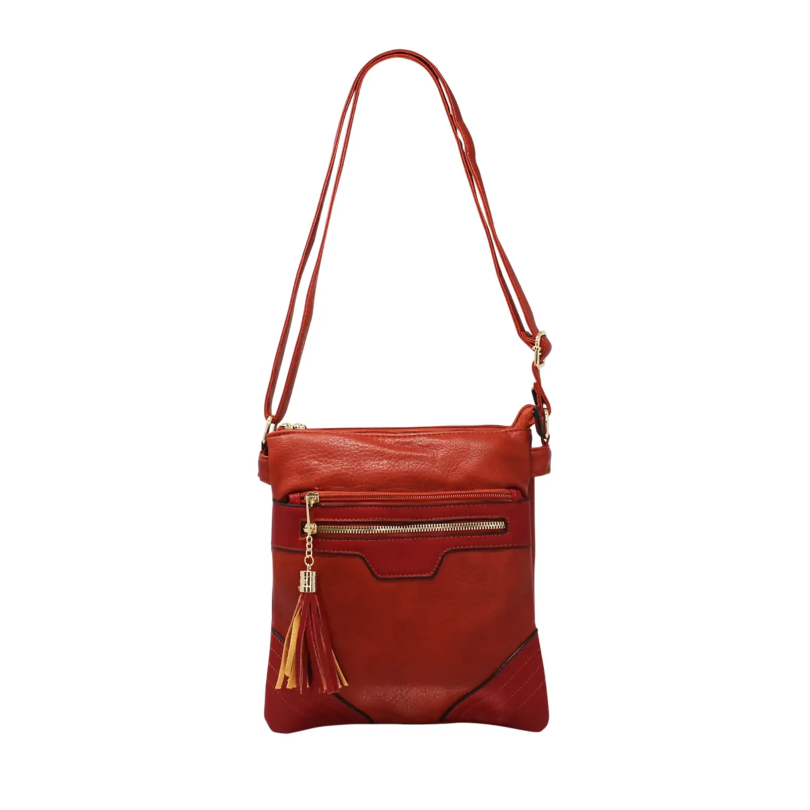 Duo-Compartment Crossbody with Tassel - Image 13