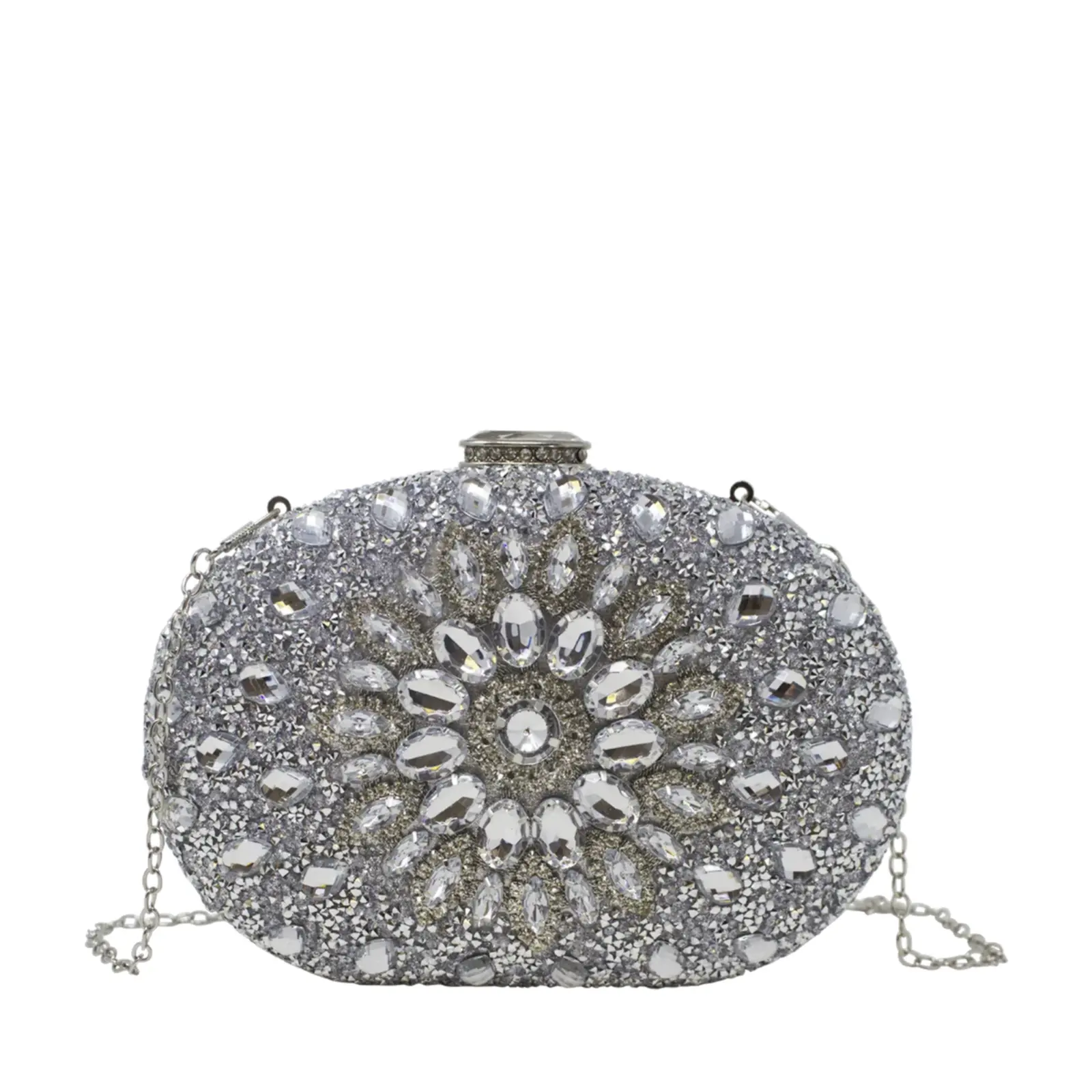 Full Diamante Clutch Bag - Image 11