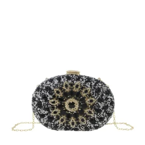 Full Diamante Clutch Bag