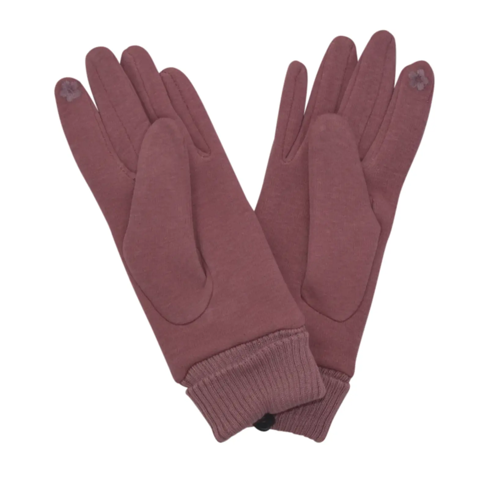 Ladies Faux Leather Bow Detail Gloves - Image 7
