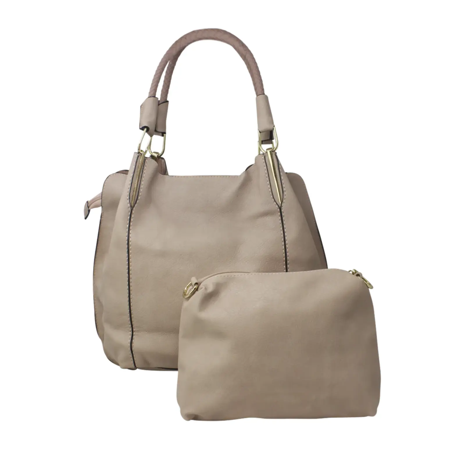 Knitted Handle Tote Bag Set - Image 5