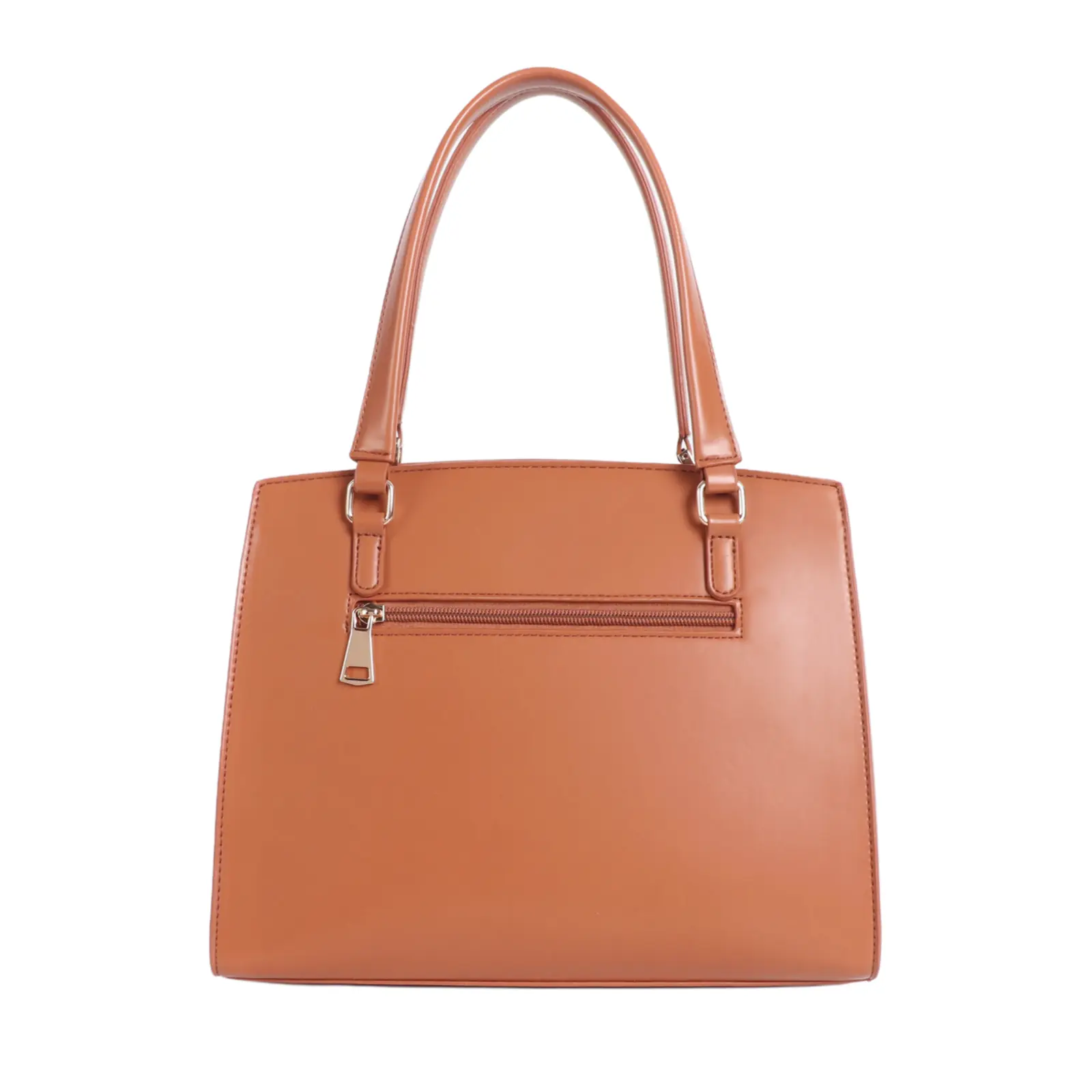 Ladies Stitched Pattern Tote with a Chain Coin Purse - Image 3