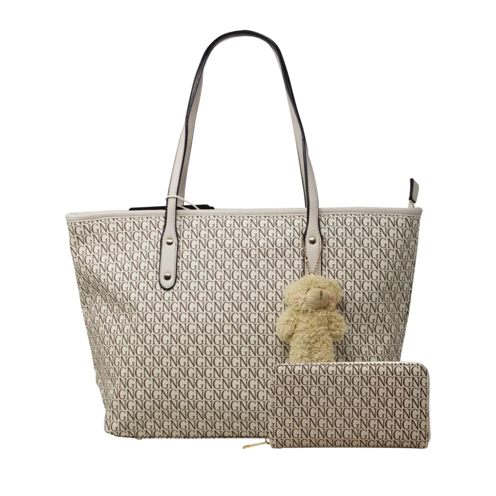 Logo Printed Shopper with Teddy