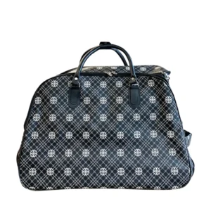Clover Monogram Print Travel Bag