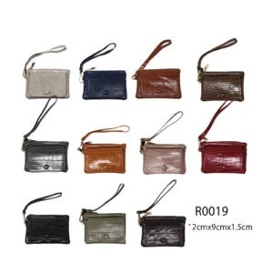 Zipped Pouch/Card Holder with Hand Strap