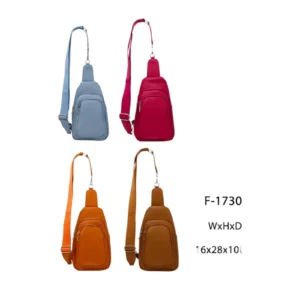 Chest Crossbody Bag with Double Pockets