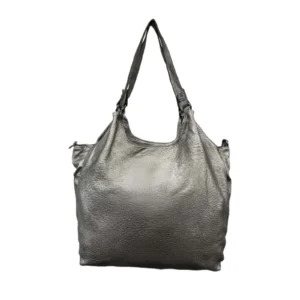 Plain Hobo Shoulder Bag with Detachable Crossbody Strap