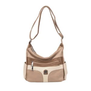 Retro Contrast-Color Hobo Bag for Women