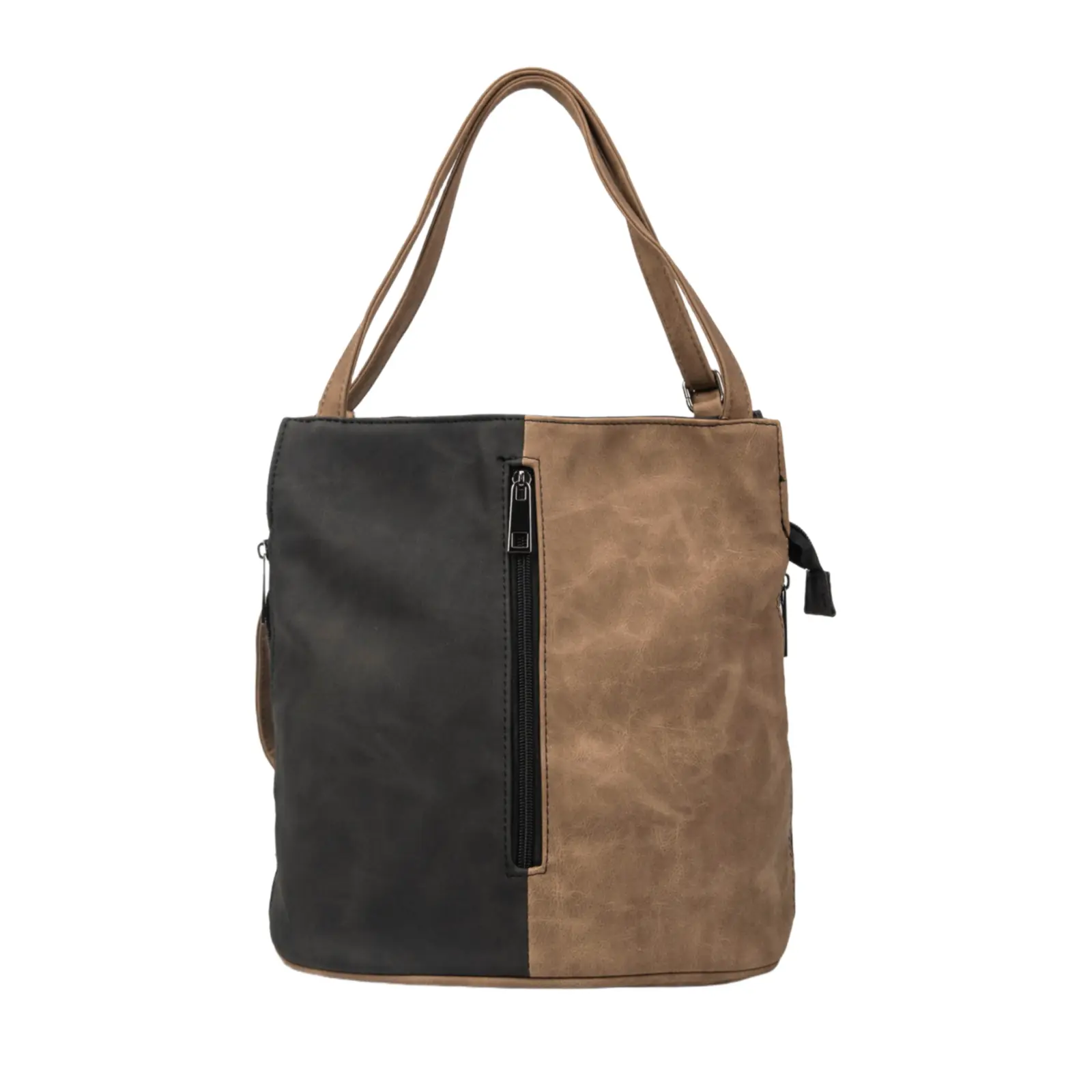 Unisex Convertible Two-Tone Tote Backpack - Image 3