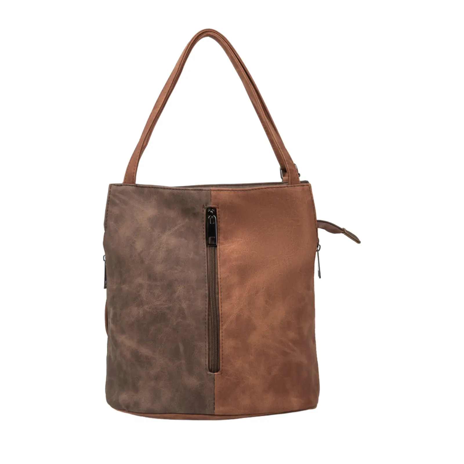 Unisex Convertible Two-Tone Tote Backpack - Image 4