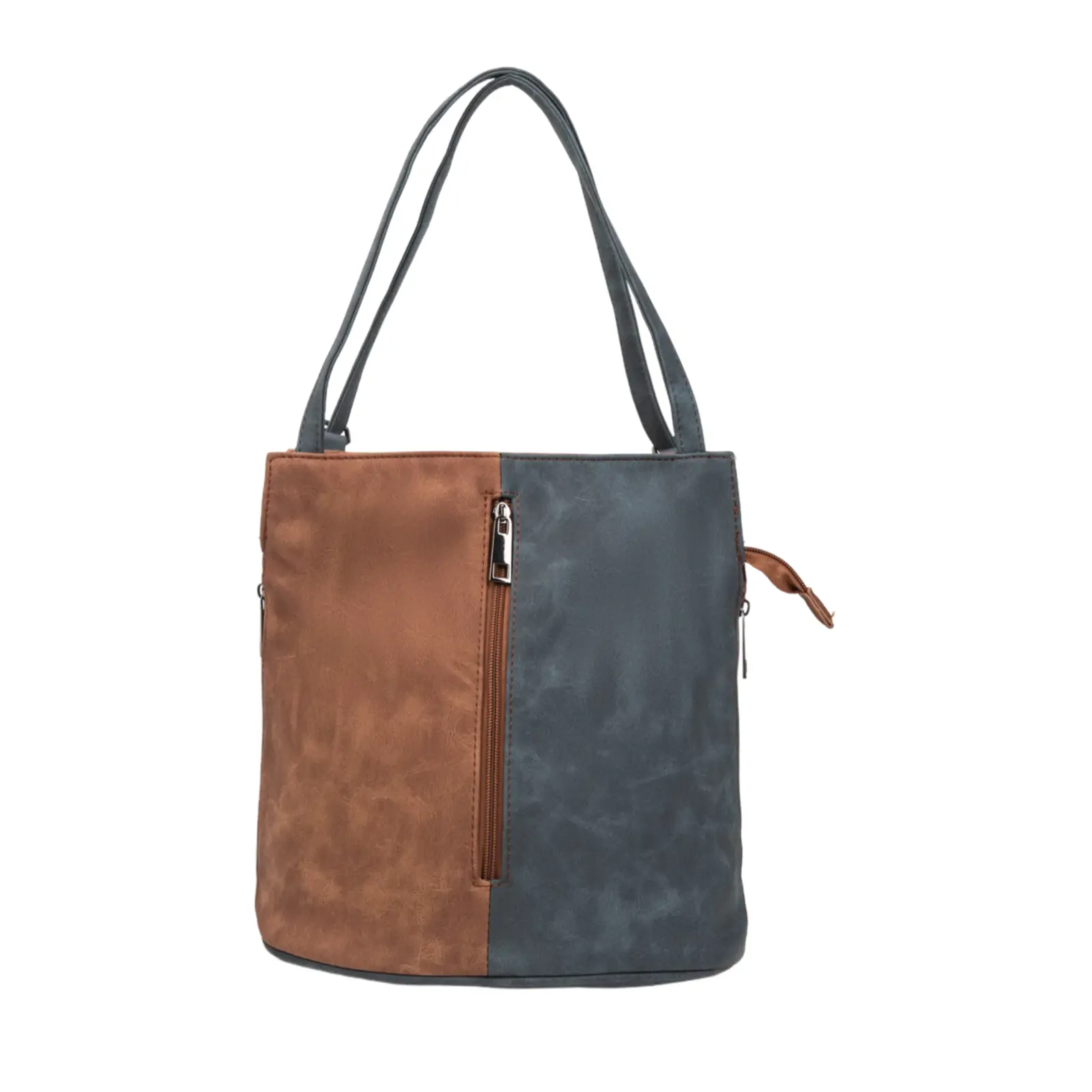 Unisex Convertible Two-Tone Tote Backpack - Image 5
