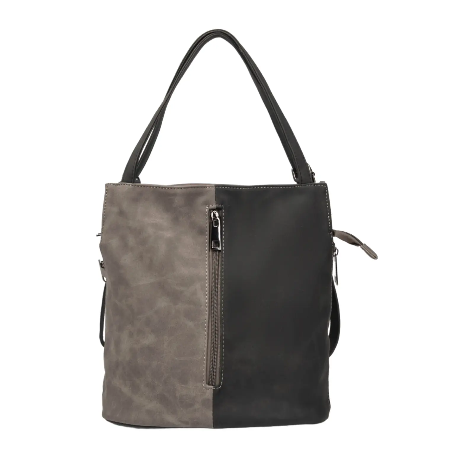 Unisex Convertible Two-Tone Tote Backpack - Image 7