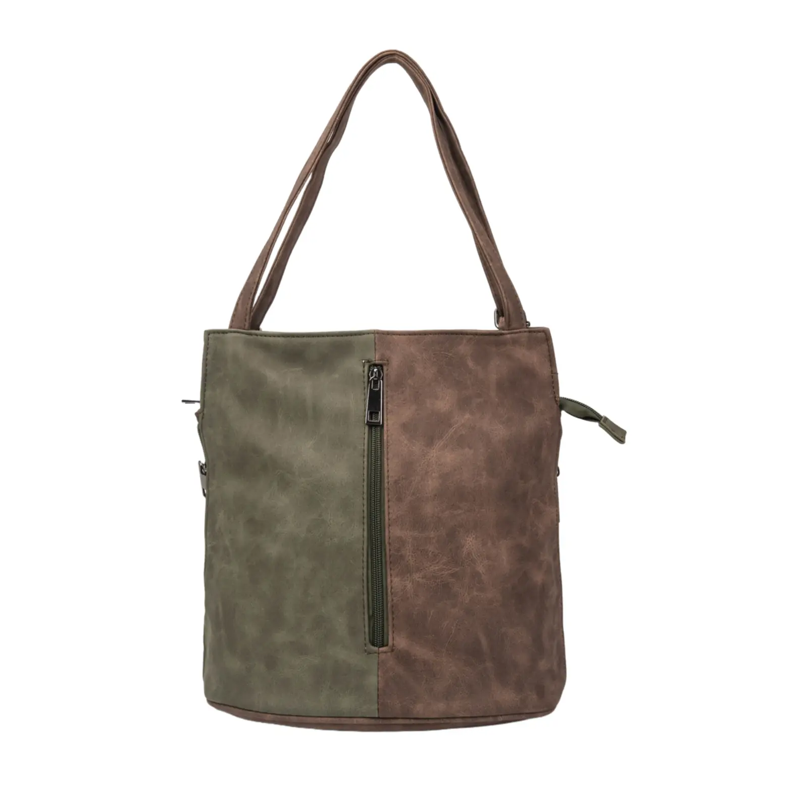 Unisex Convertible Two-Tone Tote Backpack - Image 10