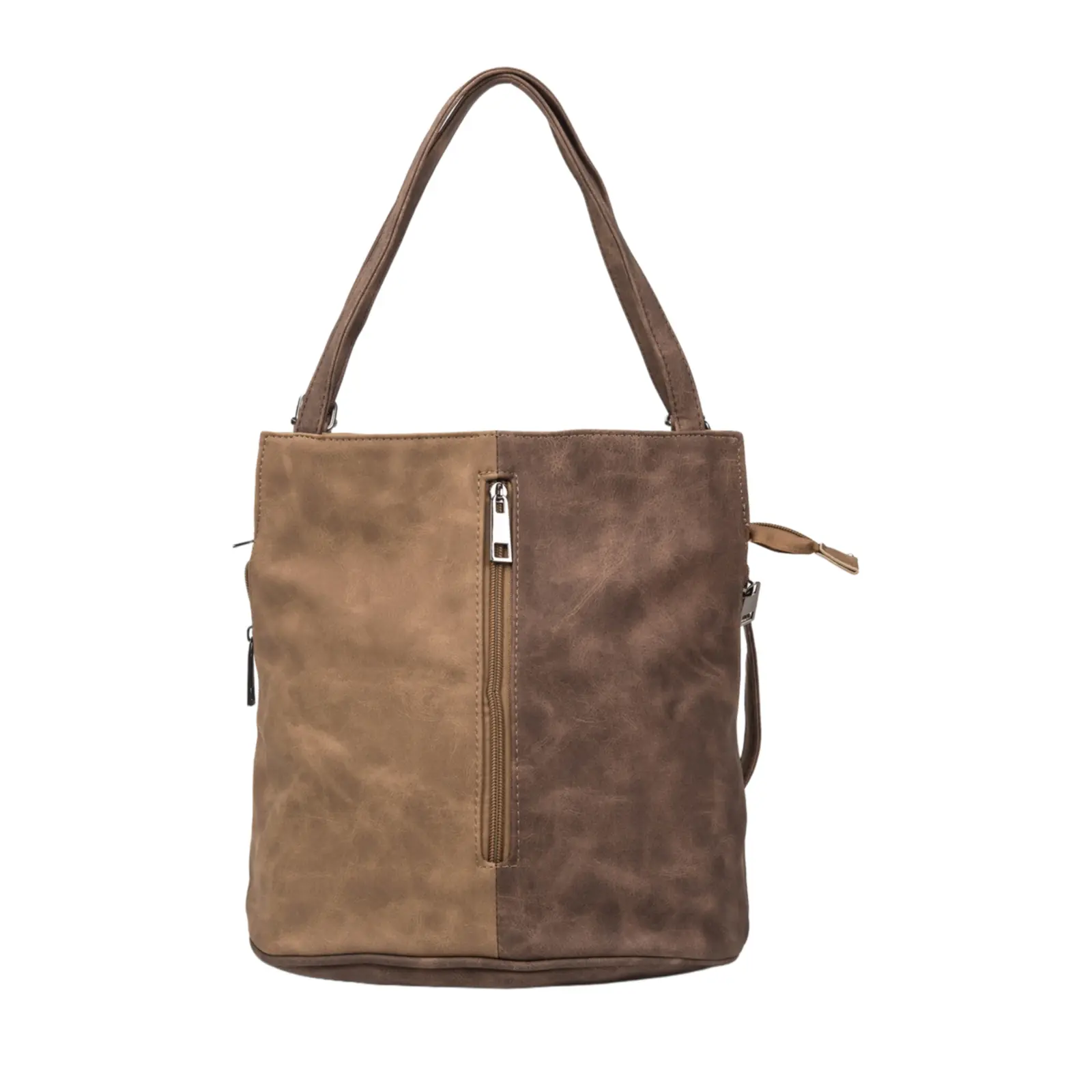Unisex Convertible Two-Tone Tote Backpack - Image 11