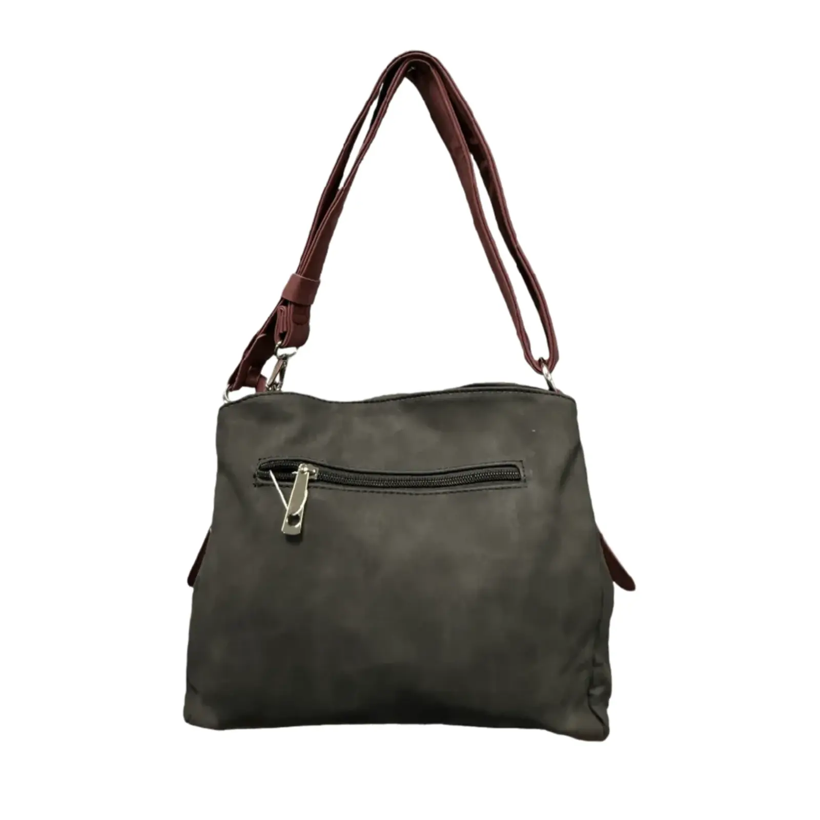 Dual-Tone Zipped Shoulder/Crossbody Bag - Image 10