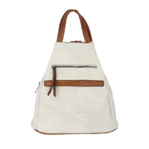 Multi-Color PU Leather Convertible Backpack