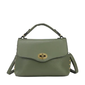 Retro Lock Buckle Multi-Color Handbag (with Detachable Shoulder Strap)