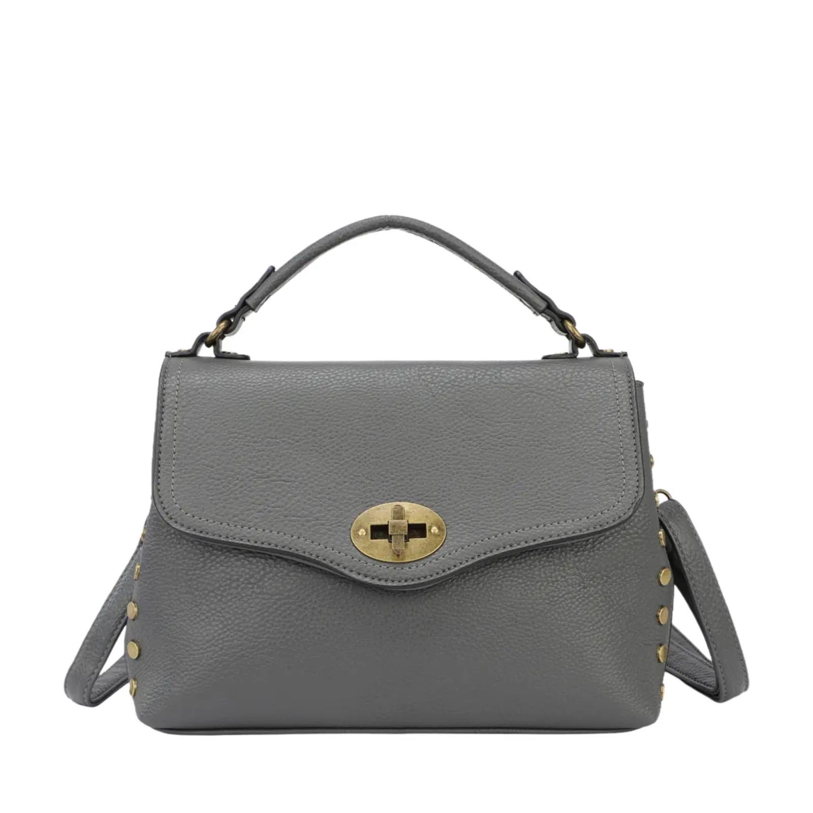 Retro Lock Buckle Multi-Color Handbag (with Detachable Shoulder Strap) - Image 6