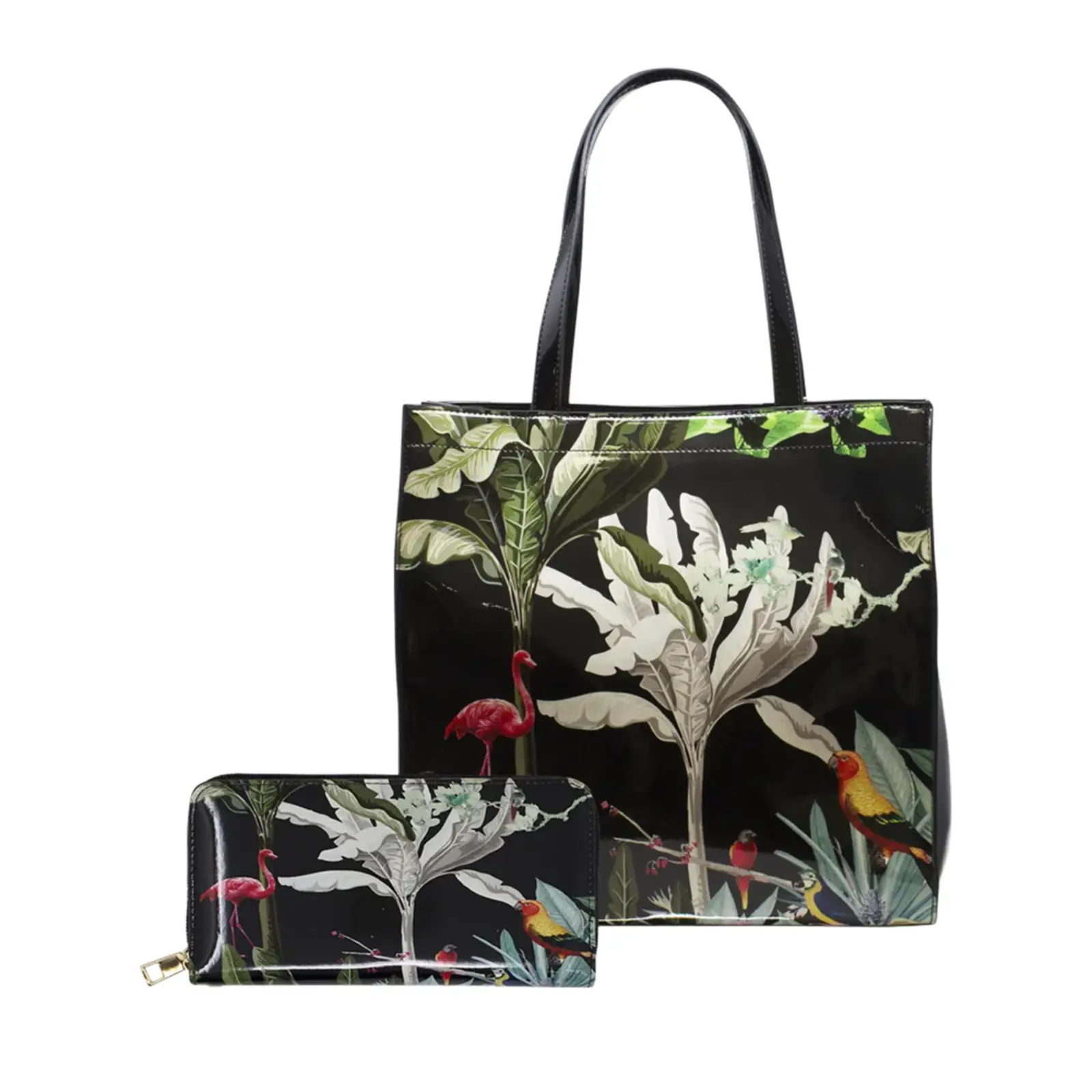 Large Tropical Design Handbag - Image 6