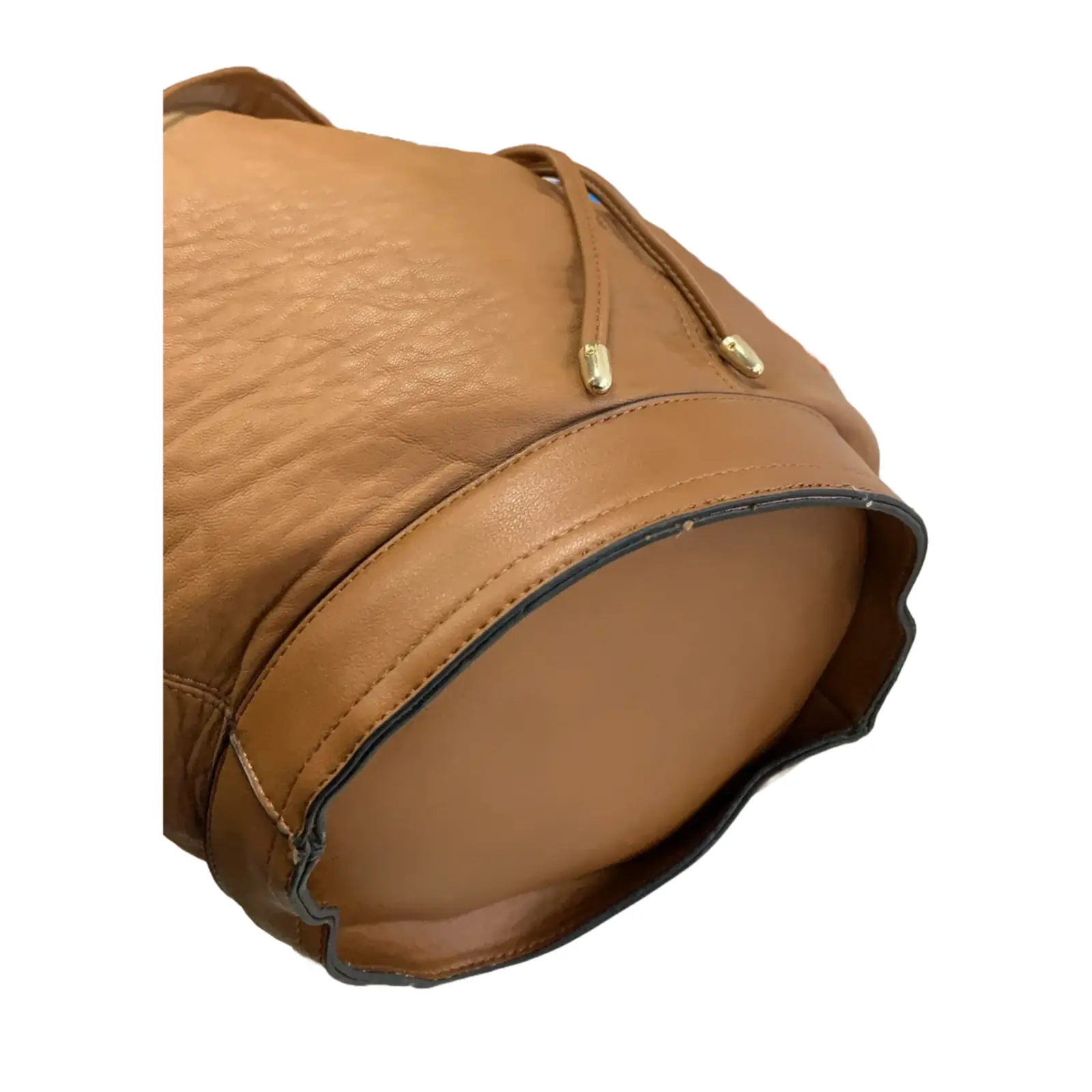 Drawstring Bucket Handbag with Detachable Strap - Image 4