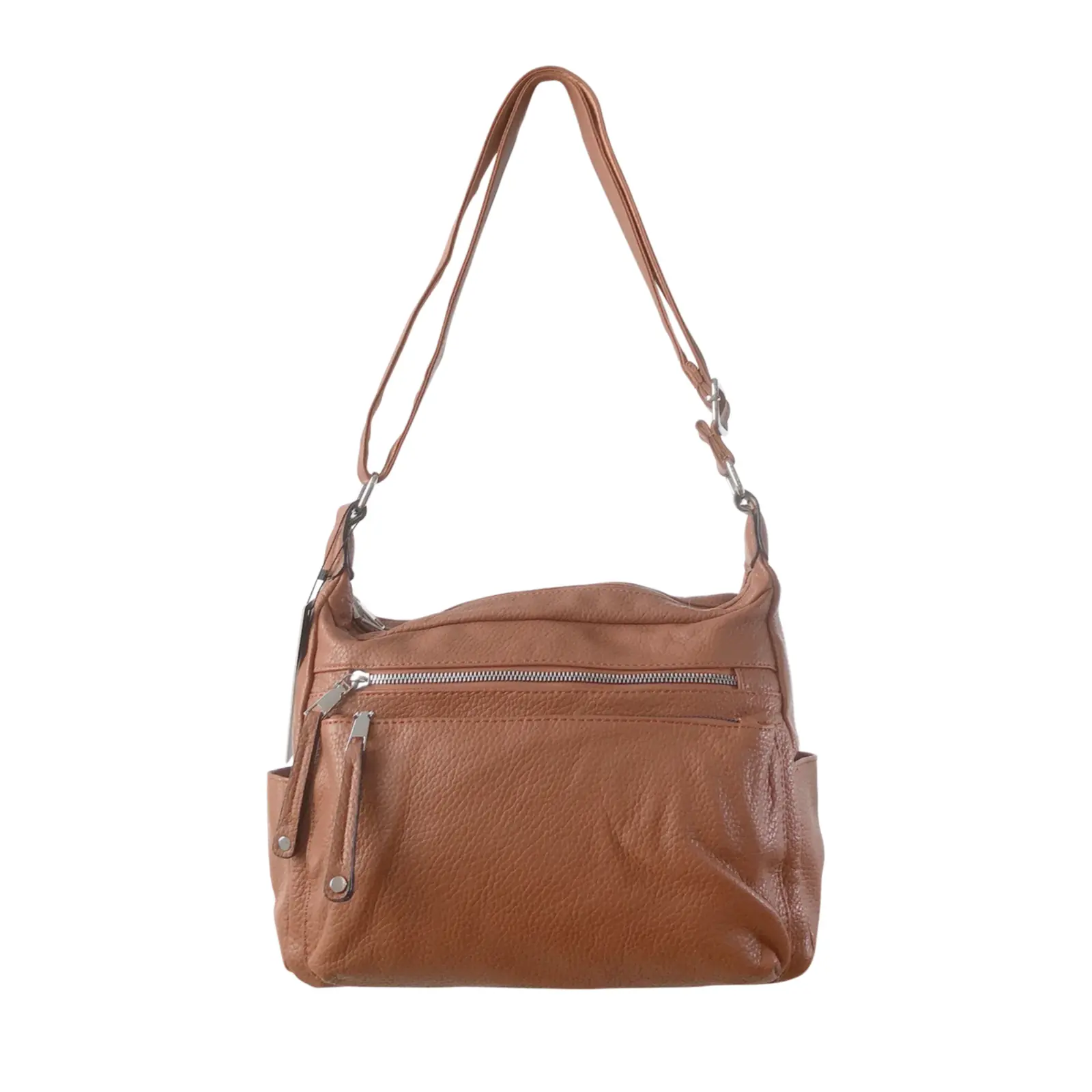 Duo-Compartment Shoulder Bag with Multi Pockets - Image 5