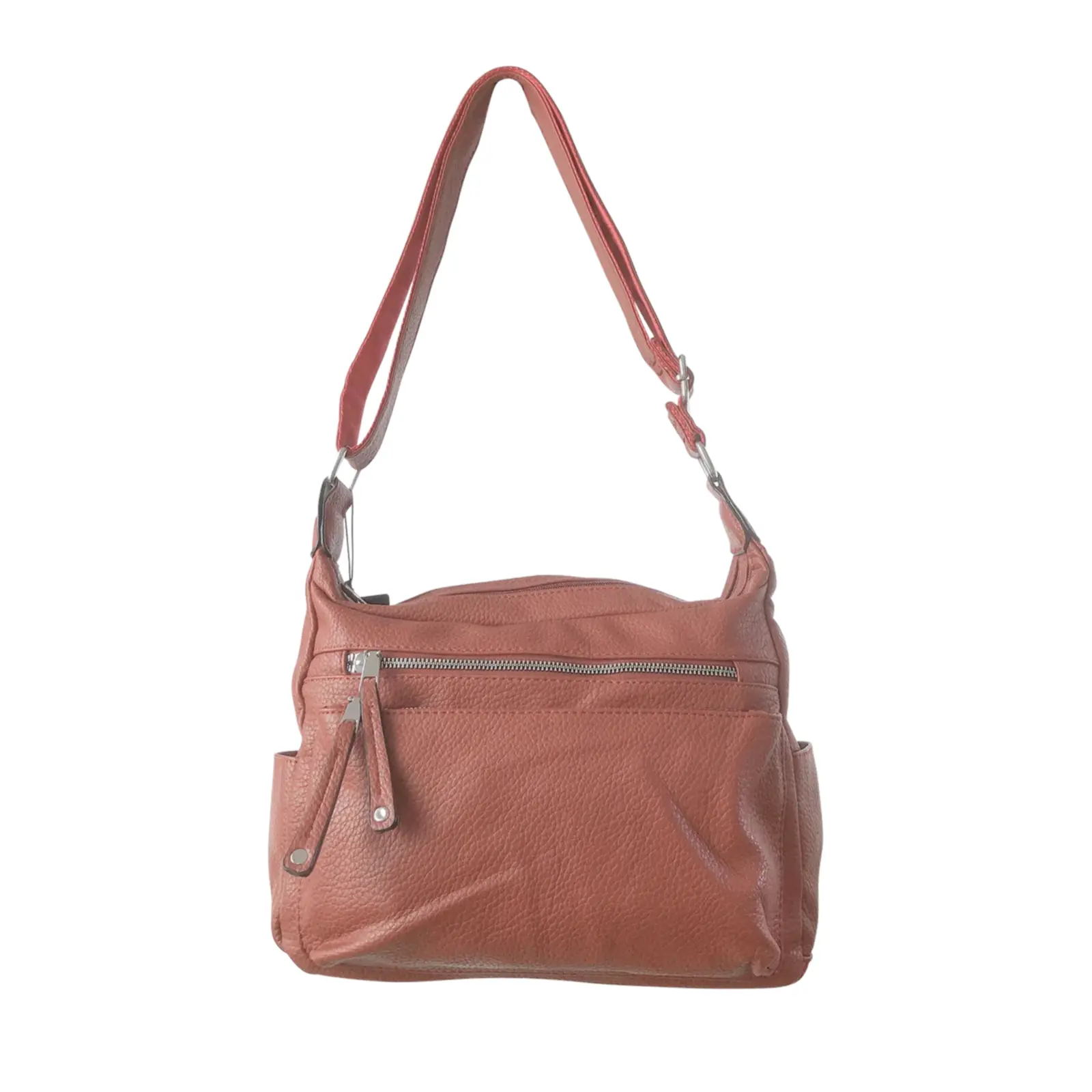 Duo-Compartment Shoulder Bag with Multi Pockets - Image 9