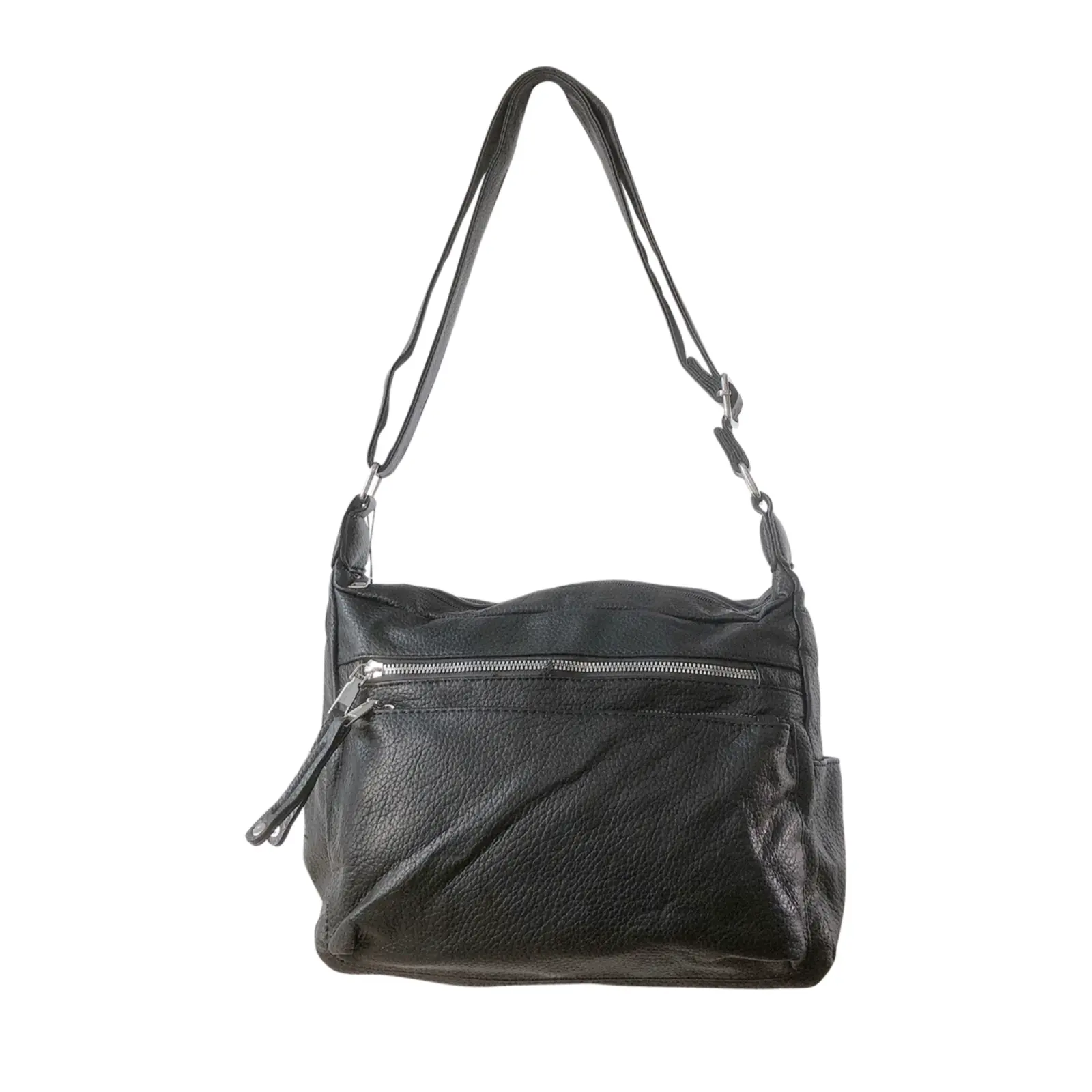 Duo-Compartment Shoulder Bag with Multi Pockets - Image 3