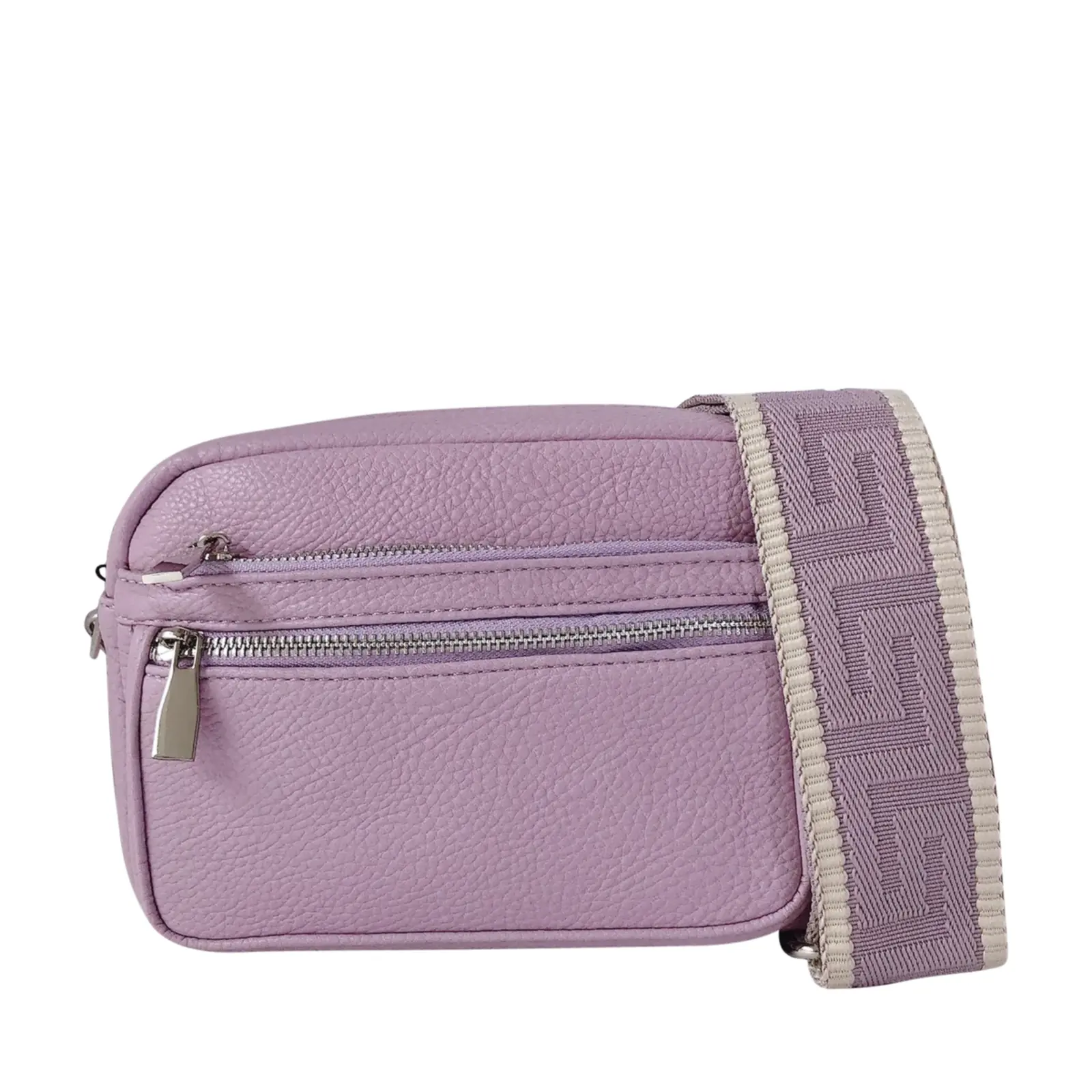 Multi-Zip Crossbody with Canvas Strap - Image 11