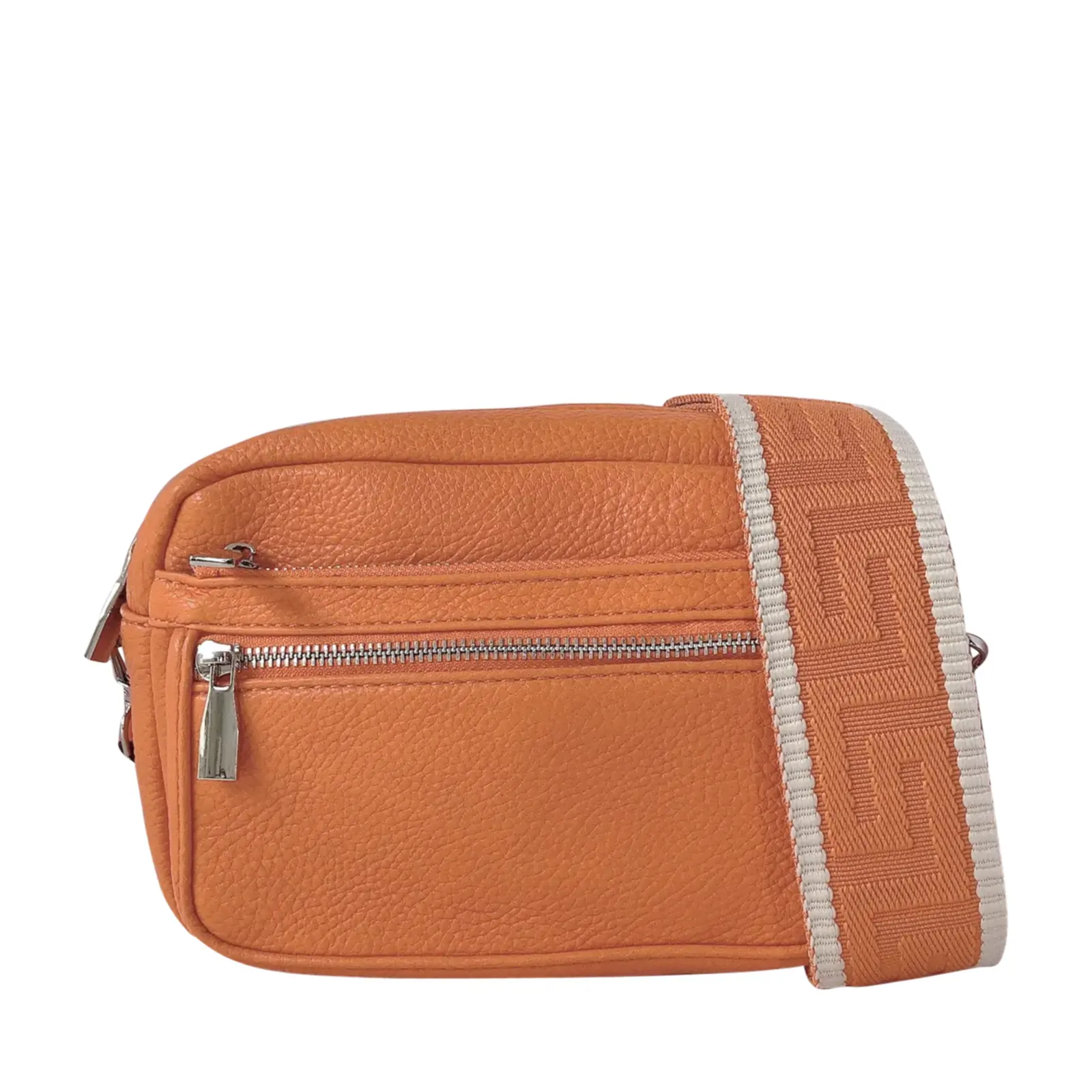 Multi-Zip Crossbody with Canvas Strap - Image 10