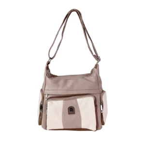 Mullti Pocket Leather Crossbody Bag