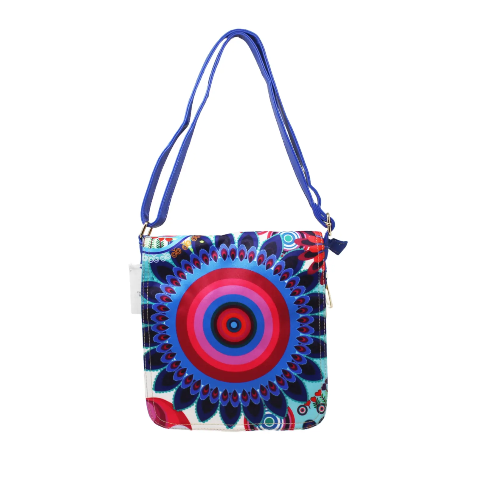 Abstract Floral Print Lightweight Crossbody Bag - Image 4