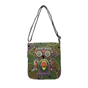 Art Owl Printed Lightweight Crossbody Bag