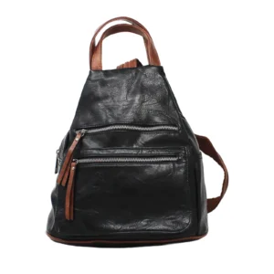 Anti-Theft Unisex Backpack with Two Zippers