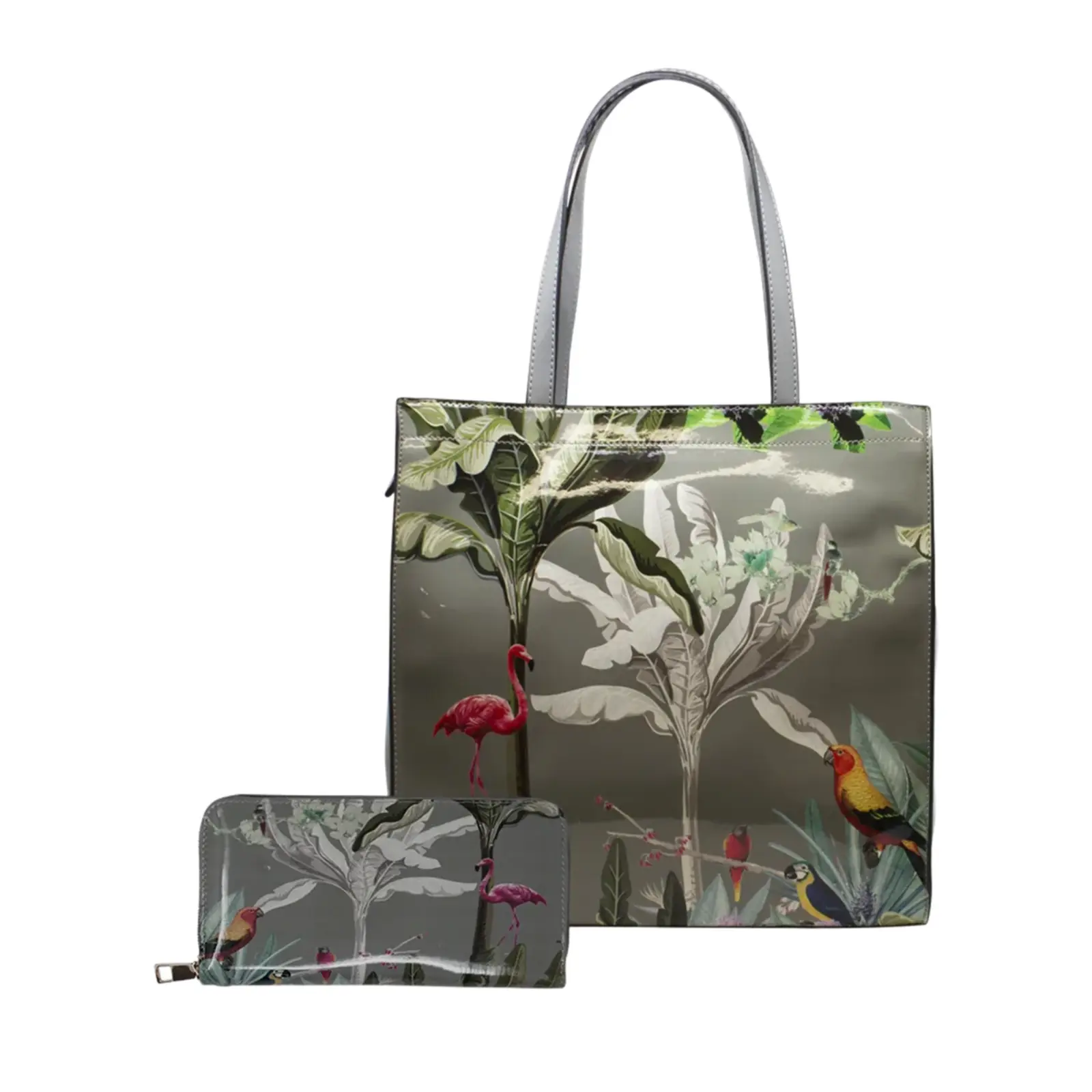 Large Tropical Design Handbag - Image 12