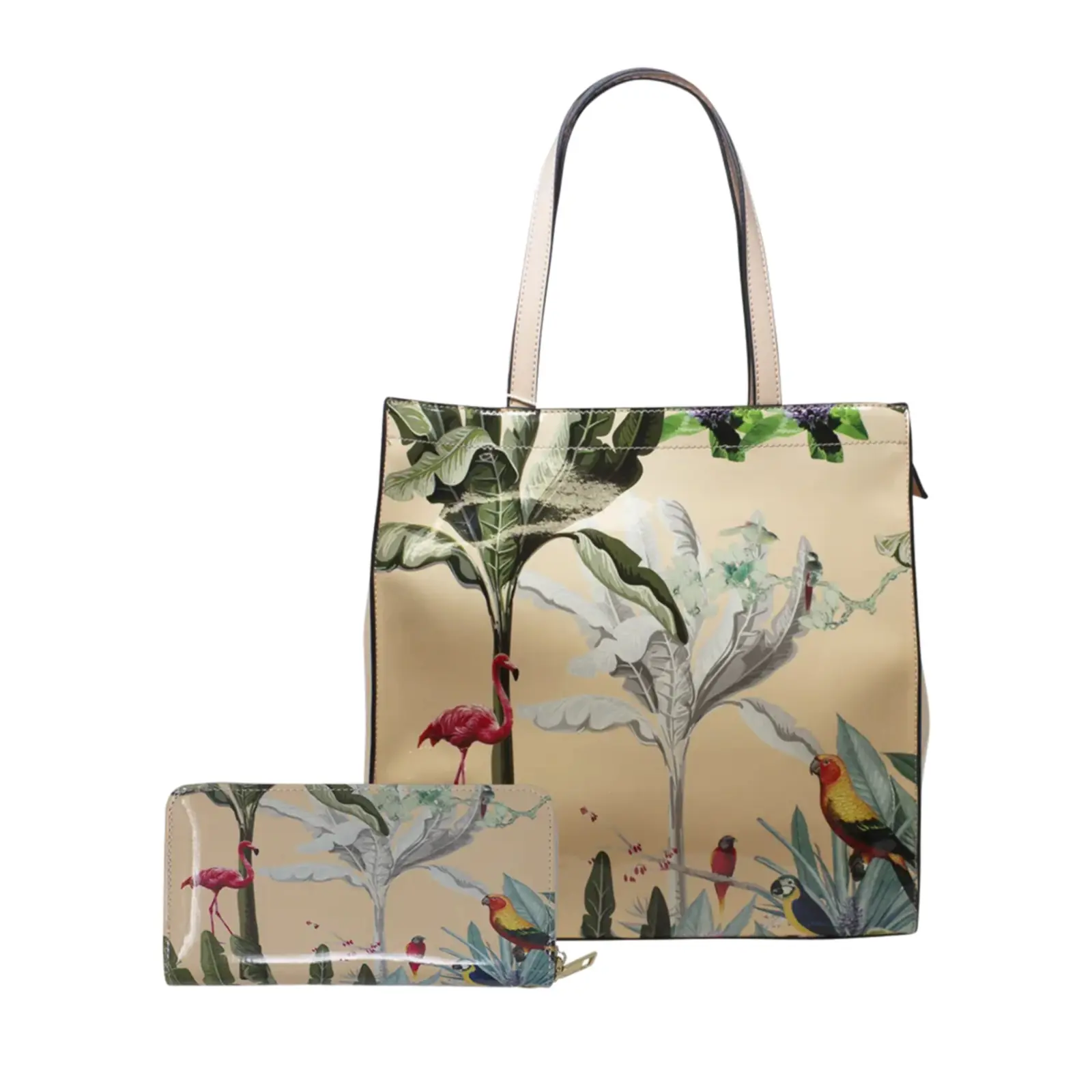 Large Tropical Design Handbag - Image 15