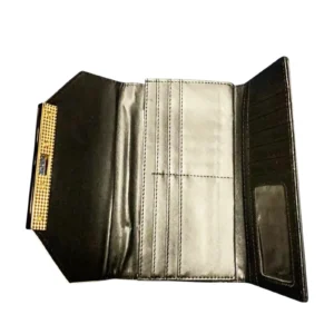 Folded Clasp Open Long Purse